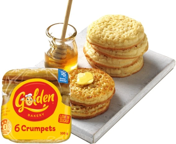 Golden Crumpets 6 Pack Selected Varieties