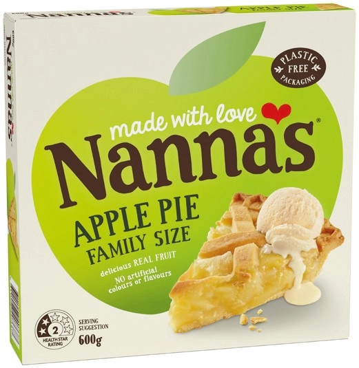 Nanna’s Fruits Pies Family Size 600g, Snacks or Salted Caramel Tarts 450g Selected Varieties