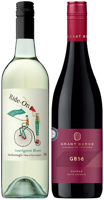 Ride on Sauvignon Blanc or Grant Burge GB Series 750mL Varieties