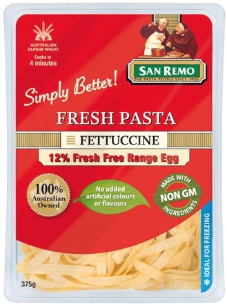 San Remo Fresh Pasta Fettuccine 375g