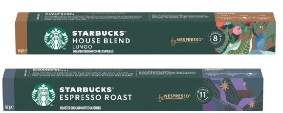 Starbucks by Nespresso Coffee Capsules 10 Pack Selected Varieties