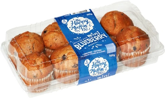 The Happy Muffin Co. Mini Muffins 8 Pack Selected Varieties