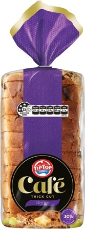 Tip Top Café Raisin Toast 500‑650g Selected Varieties