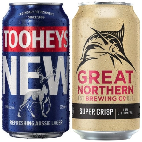 Tooheys New or Great Northern Super Crisp 30 Can Block