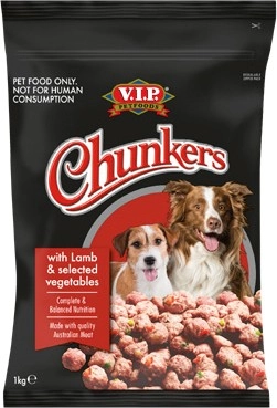 V.I.P. Chunkers Fresh Dog Food 1kg Selected Varieties (From the Meat Dept)