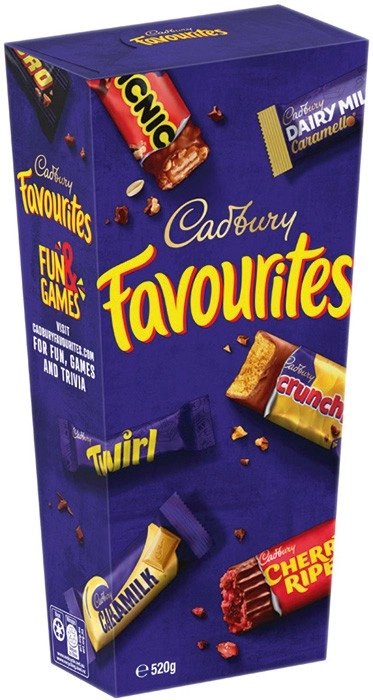 Cadbury Favourites 520g or Christmas Mix Gift Box 522g* Selected Varieties