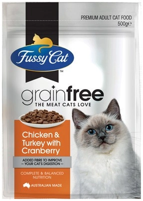 Fussy Cat Grain Free Dry Cat Food 500g Selected Varieties