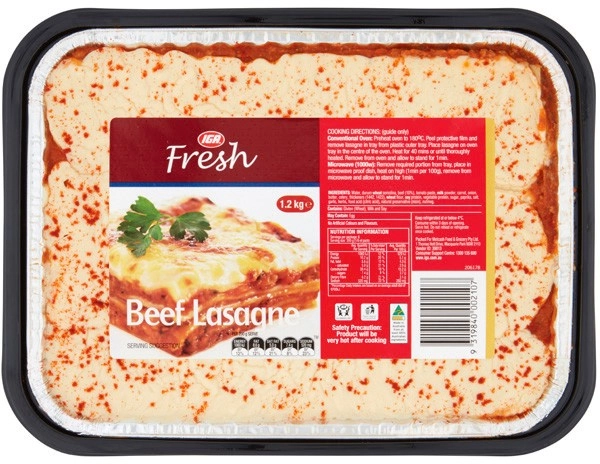 IGA Beef Lasagne 1.2kg