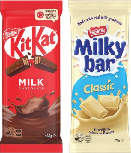 Nestlé Chocolate Blocks 118‑180g Selected Varieties