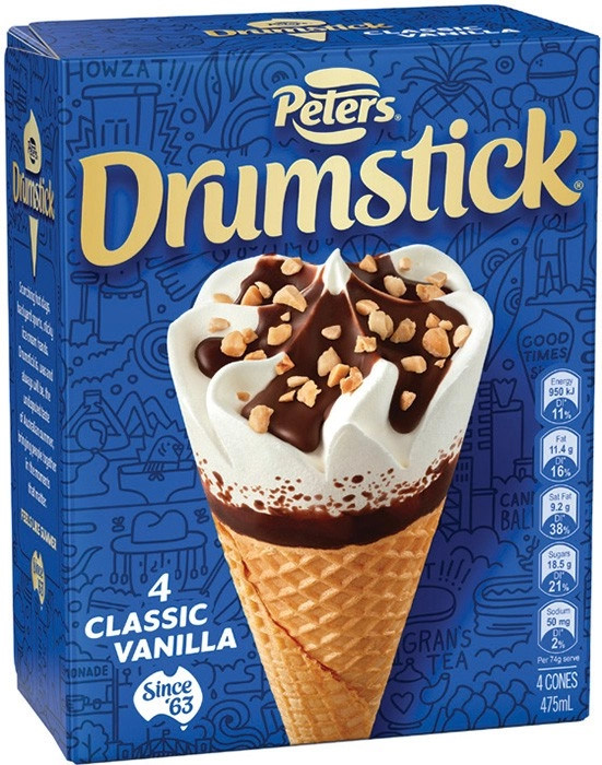 Peters Drumstick 4 Pack or Minis 6 Pack Selected Varieties