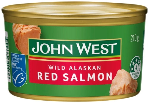 John West Wild Alaskan Red Salmon 210g