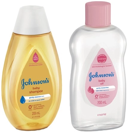 Johnson's Baby Bath, Oil, Shampoo or Lotion 200mL Selected Varieties