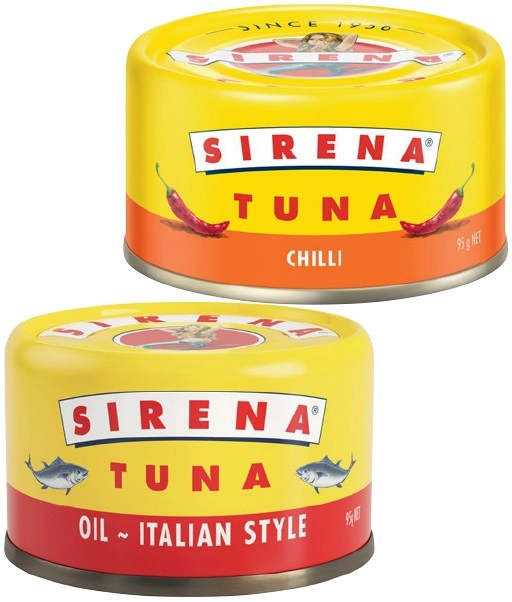 Sirena Tuna 95g Selected Varieties