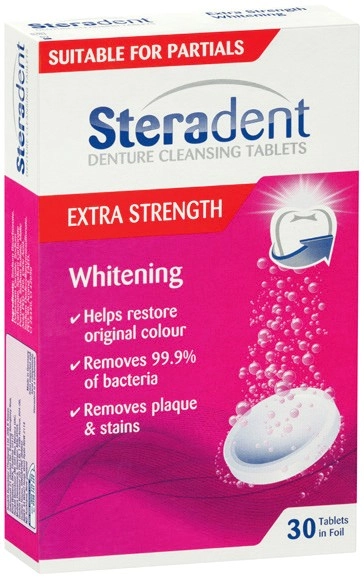 Steradent Extra Strength Denture Cleansing Tablets 30 Pack