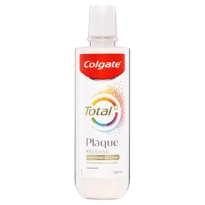 Colgate Total Plaque Release Refreshing Clear Mint Mouthwash 500mL