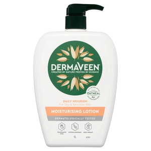 DermaVeen Daily Nourish Moisturising Lotion for Dry & Sensitive Skin 1 L