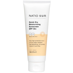 Natio Quick Dry Moisturising Sunscreen SPF 50+ 100mL