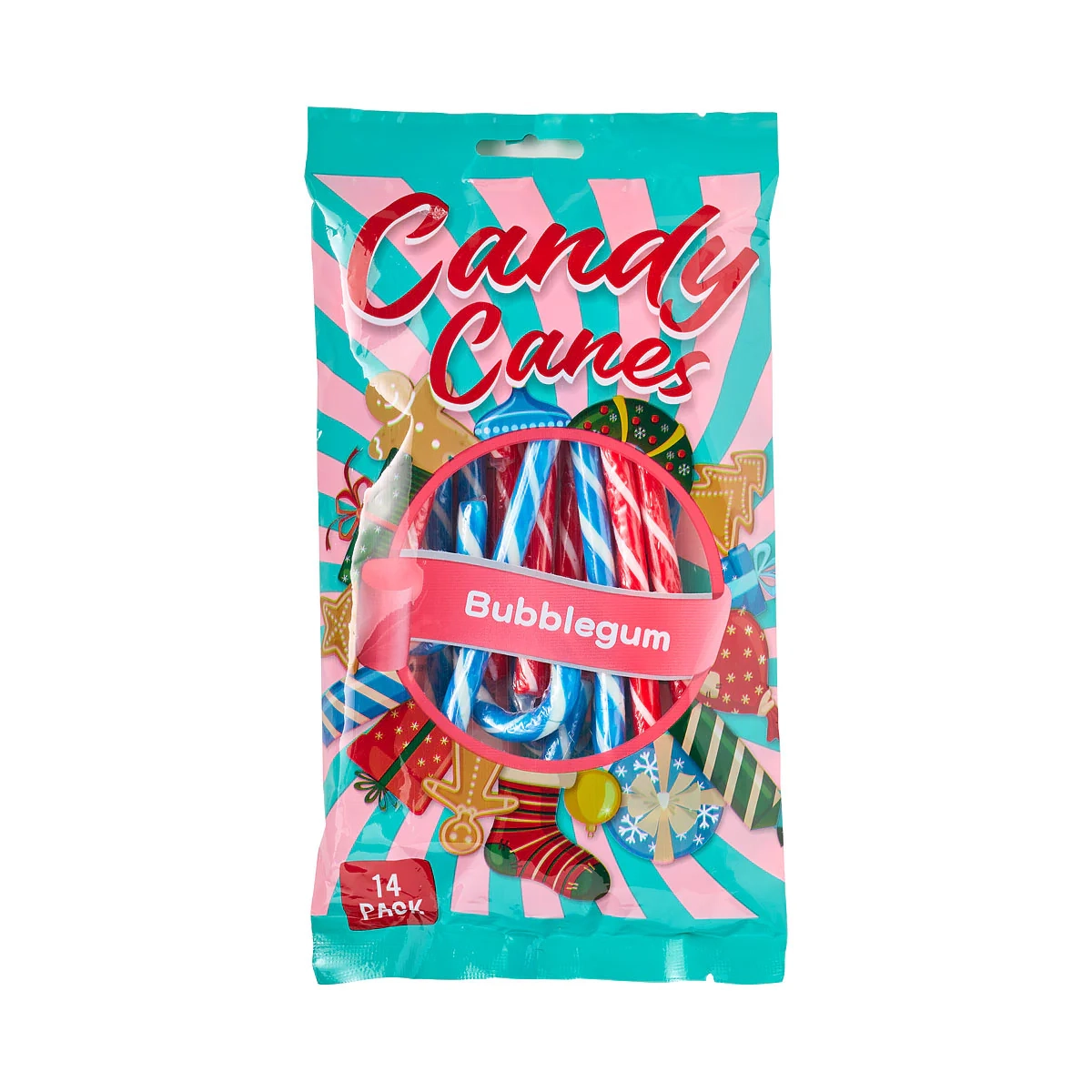 Candy Cane Bubblegum 14pk