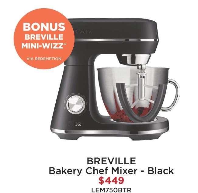 Breville Bakery Chef Mixer - Black