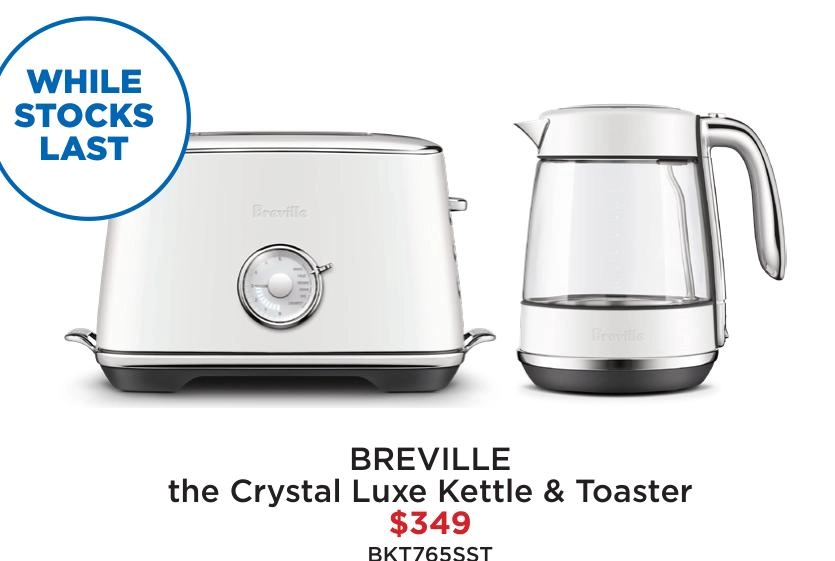 Breville The Crystal Luxe Kettle & Toaster