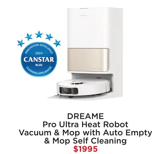 Dreame Pro Ultra Heat Robot Vacuum & Mop with Auto Empty & Mop Self Cleaning