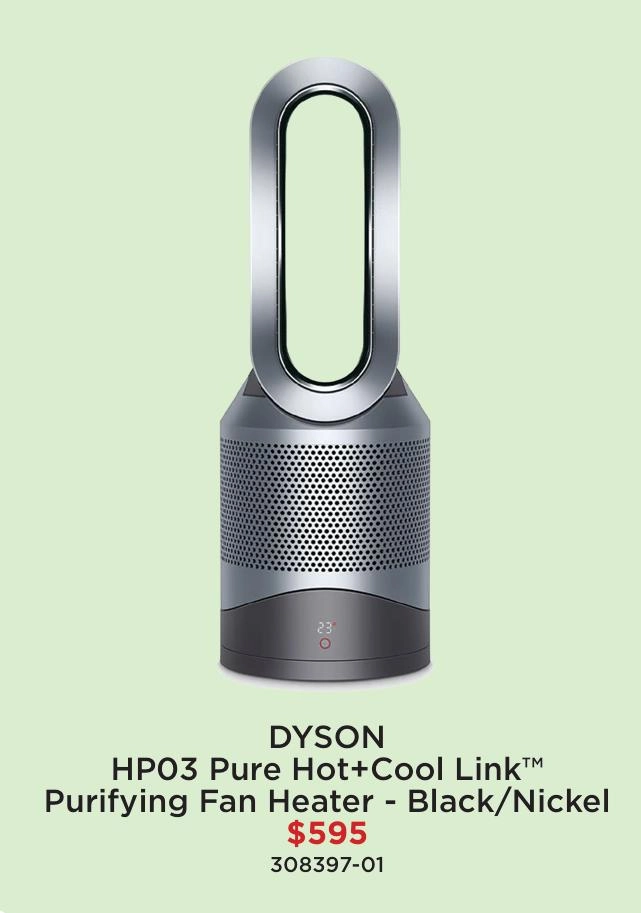 Dyson HP03 Pure Hot+Cool Link™ Purifying Fan Heater - Black/Nickel