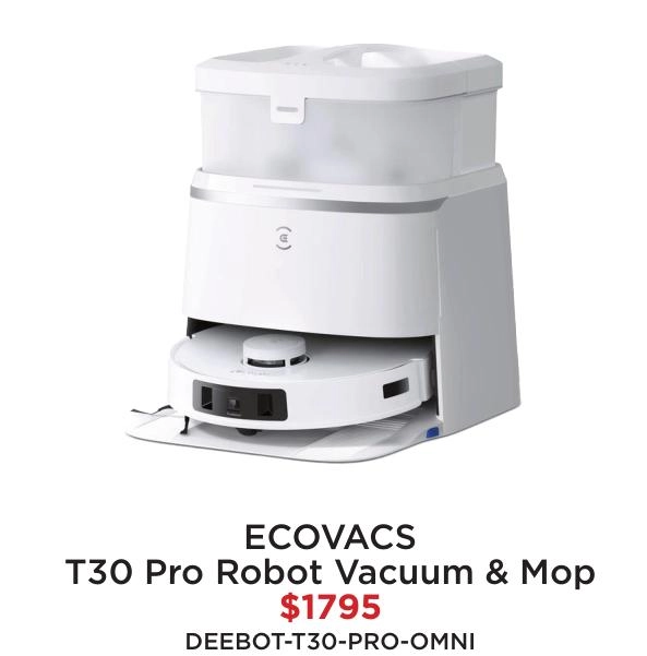 Ecovacs T30 Pro Robot Vacuum & Mop