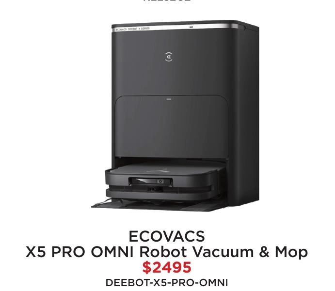 Ecovacs X5 Pro Omni Robot Vacuum & Mop