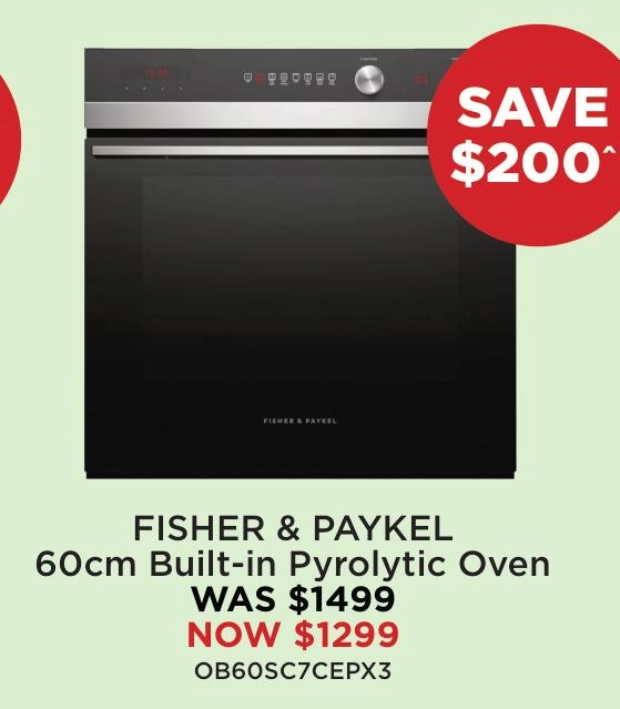 Fisher & Paykel 60cm Built-in Pyrolytic Oven