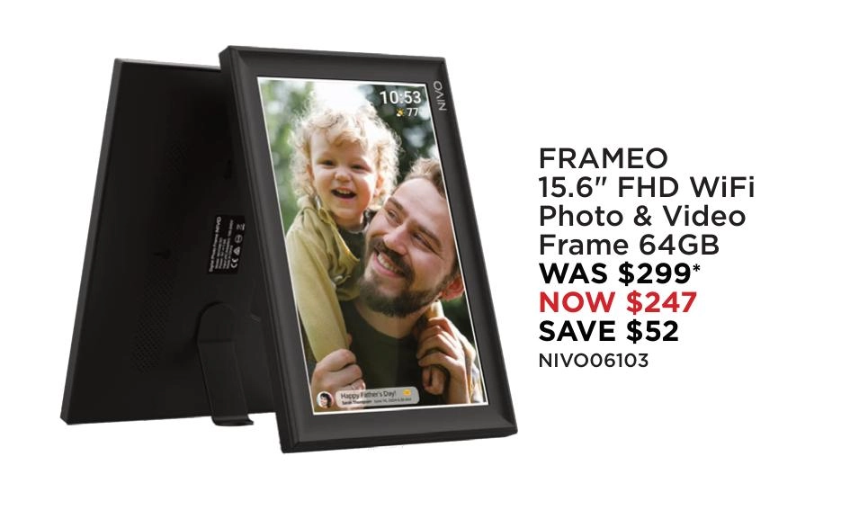 Frameo 15.6" FHD WiFi Photo & Video Frame 64GB