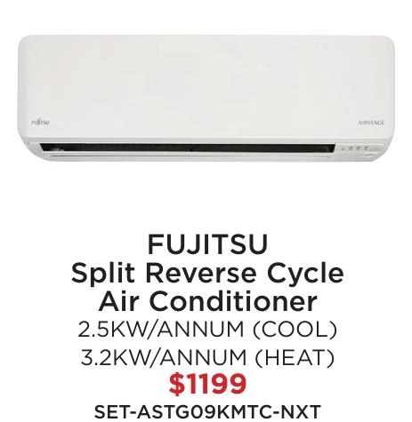 Fujitsu Split Reverse Cycle Air Conditioner