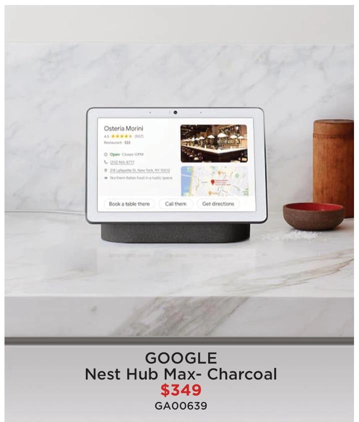 Google Nest Hub Max- Charcoal