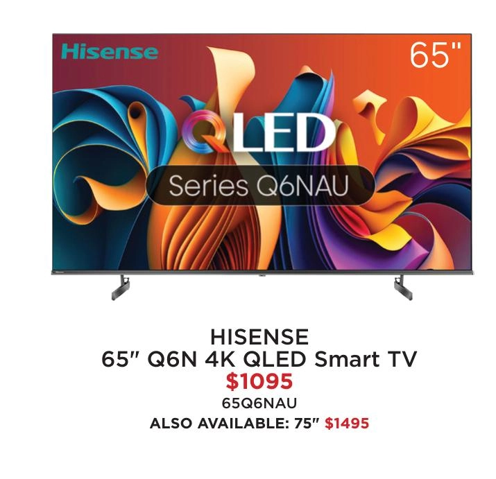 Hisense 65" Q6N 4K QLED Smart TV