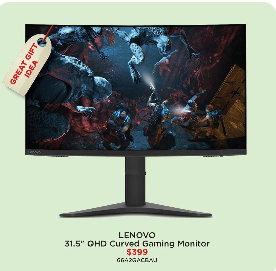 Lenovo 31.5" QHD Curved Gaming Monitor