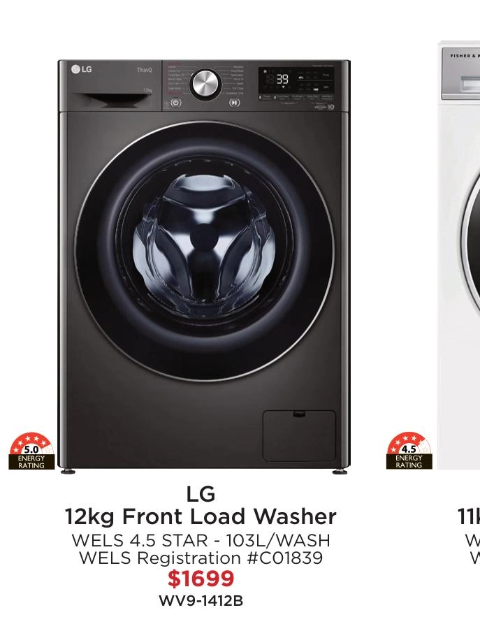 LG 12kg Front Load Washer