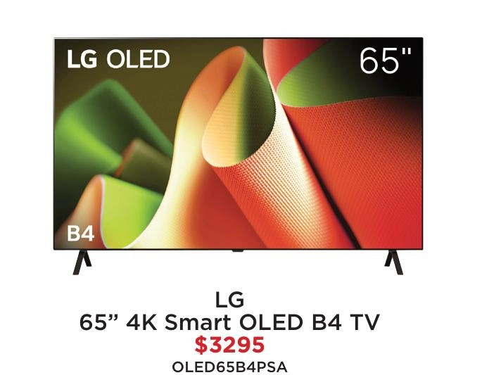 LG 65” 4K Smart OLED B4 TV