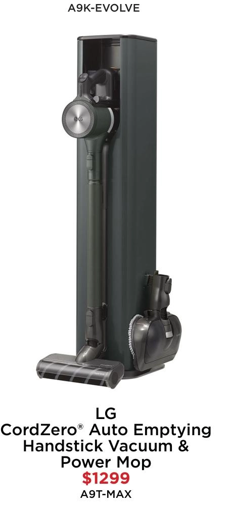 LG CordZero® Auto Emptying Handstick Vacuum & Power Mop