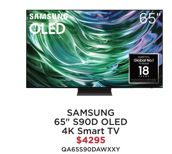 Samsung 65" S90D OLED 4K Smart TV