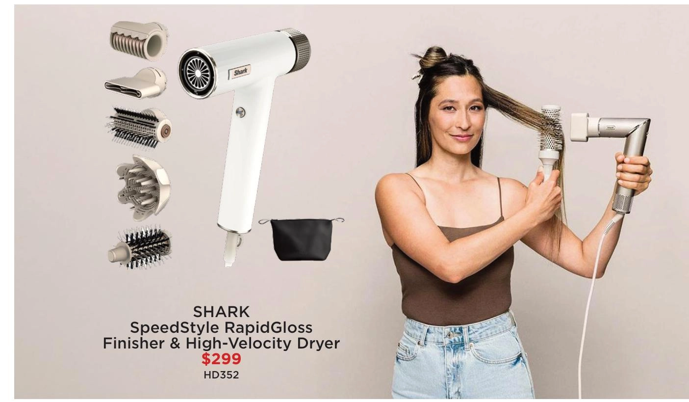 Shark SpeedStyle RapidGloss Finisher & High-Velocity Dryer