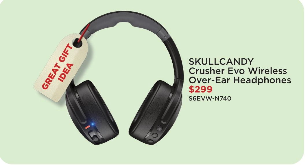 Skullcandy Crusher Evo Wireless Over-Ear Headphones