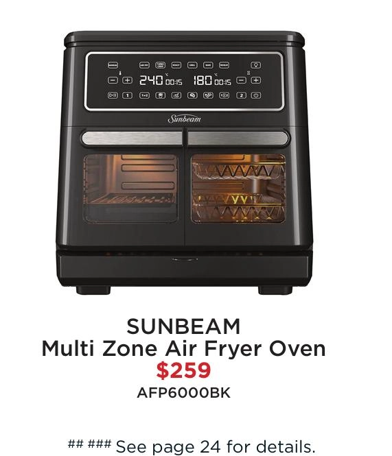 Sunbeam Multi Zone Air Fryer Oven