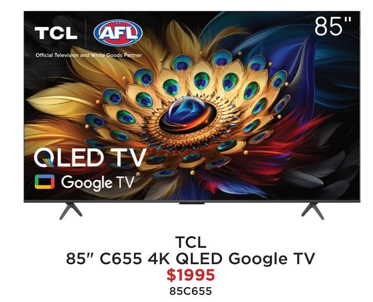 TCL 85" C655 4K QLED Google TV