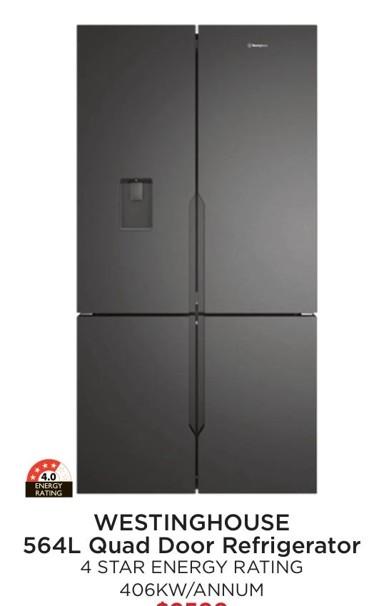 Westinghouse 564L Quad Door Refrigerator