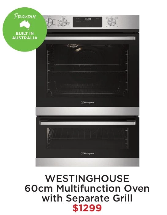 Westinghouse 60cm Multifunction Oven with Separate Grill