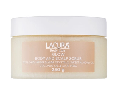 Lacura Glow Cleansing Balm 90g or Glow Body & Scalp Scrub 250g