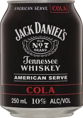 Jack Daniel's American Serve & Cola 10% 4 Pack