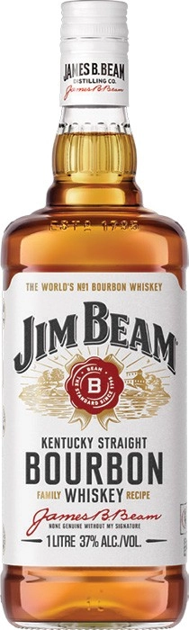 Jim Beam White Label Bourbon 1 Litre