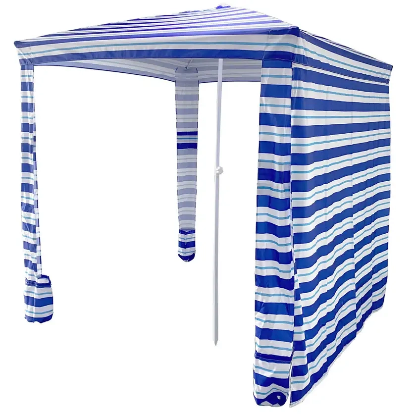 1.8 x 1.8m Blue Stripe Beach Cabana