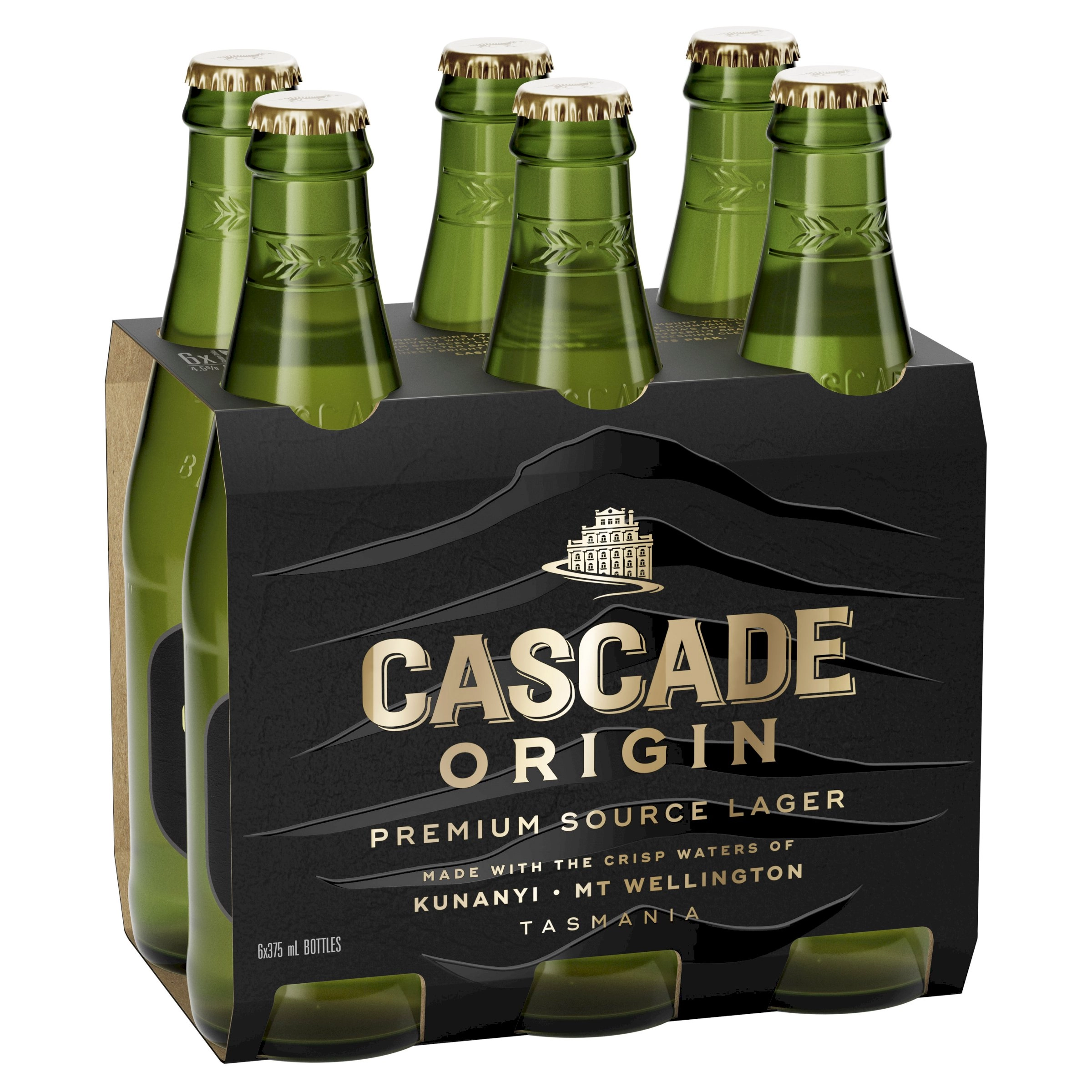 Cascade Origin Premium Source Lager Bottles 6x375ml