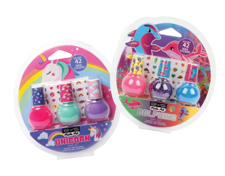 BYS Mini Me Nail Kit Unicorn, Dolphins 3 Piece